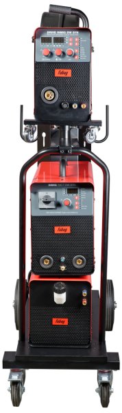 Сварочный полуавтомат INMIG 500T DW SYN + Подающий механизм DRIVE INMIG DW SYN + Шланг-пакет 5 м + Горелка FB 500 3 м + Блок жидкостного охлаждения + Тележка в Екатеринбурге фото