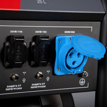 Бензиновый генератор с электростартером и коннектором автоматики FUBAG BS 7500 A ES в Екатеринбурге фото