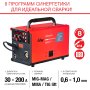 FUBAG Сварочный полуавтомат IRMIG 208 SYN PLUS (31447) + Маска сварщика Хамелеон IR 9-13N S (38072) + Сварочные краги на подкладке красные FWGN 10R (641180) в Екатеринбурге фото