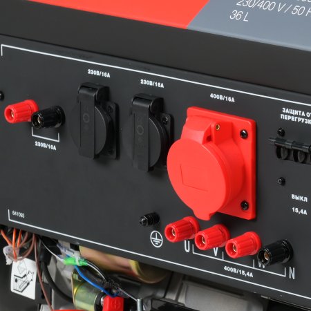 Бензиновый генератор FUBAG BS 9000 DA ES (трехфазный) с электростартером и коннектором автоматики в Екатеринбурге фото